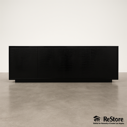 Fendi Casa Black Crocodile Embossed Credenza