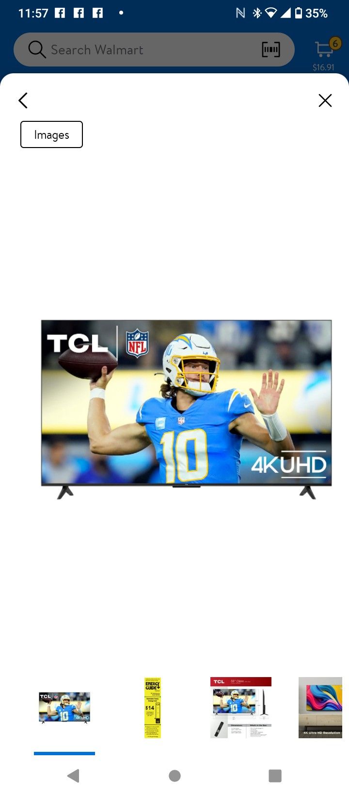 55" TCL Flat screen 