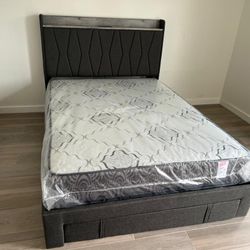 NEW MATTRESS FULL SIZE PLUSH WITH BOX SPRING 