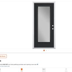 Hi  my people we have. This brand new door in box come see it is nice we locate in hesperia ca massage me for directions  Wen take Zelle or cash also 