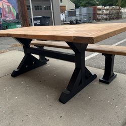 Ready To Go !! Farm table And Bench