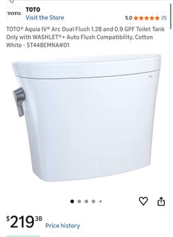 TOTO® Aquia IV® Arc Dual Flush 1.28 and 0.9 GPF Toilet Tank Only