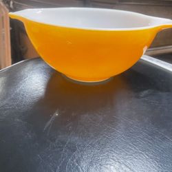 Vintage Orange Pyrex Mixing Bowl 
