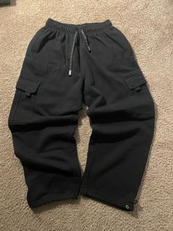 Pro Club Black Cargo Sweatpants
