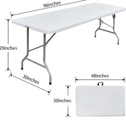 New - 8 Foot Folding Table (96 inch)