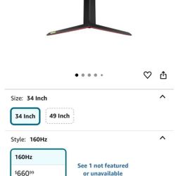 Monitor 34 inches LG ultra gear