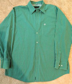 ARIAT Men's Pro Series Button Up Western Shirt Sz L