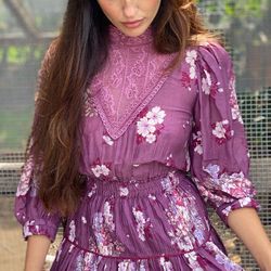 Love Shack Fancy Violet Dress Size Small New with Tags