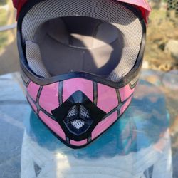 Girls HardHead Motorcycle Helmet (Size L)