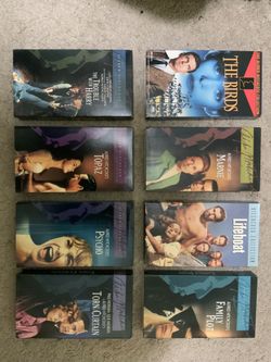 Alfred Hitchcock VHS Bundle – 8 Classic Thrillers