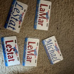 Name specific items Lamar, Michael, Lestat & Lemar