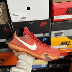 Kobe 10 Hot Lava size 10.5 VNDS