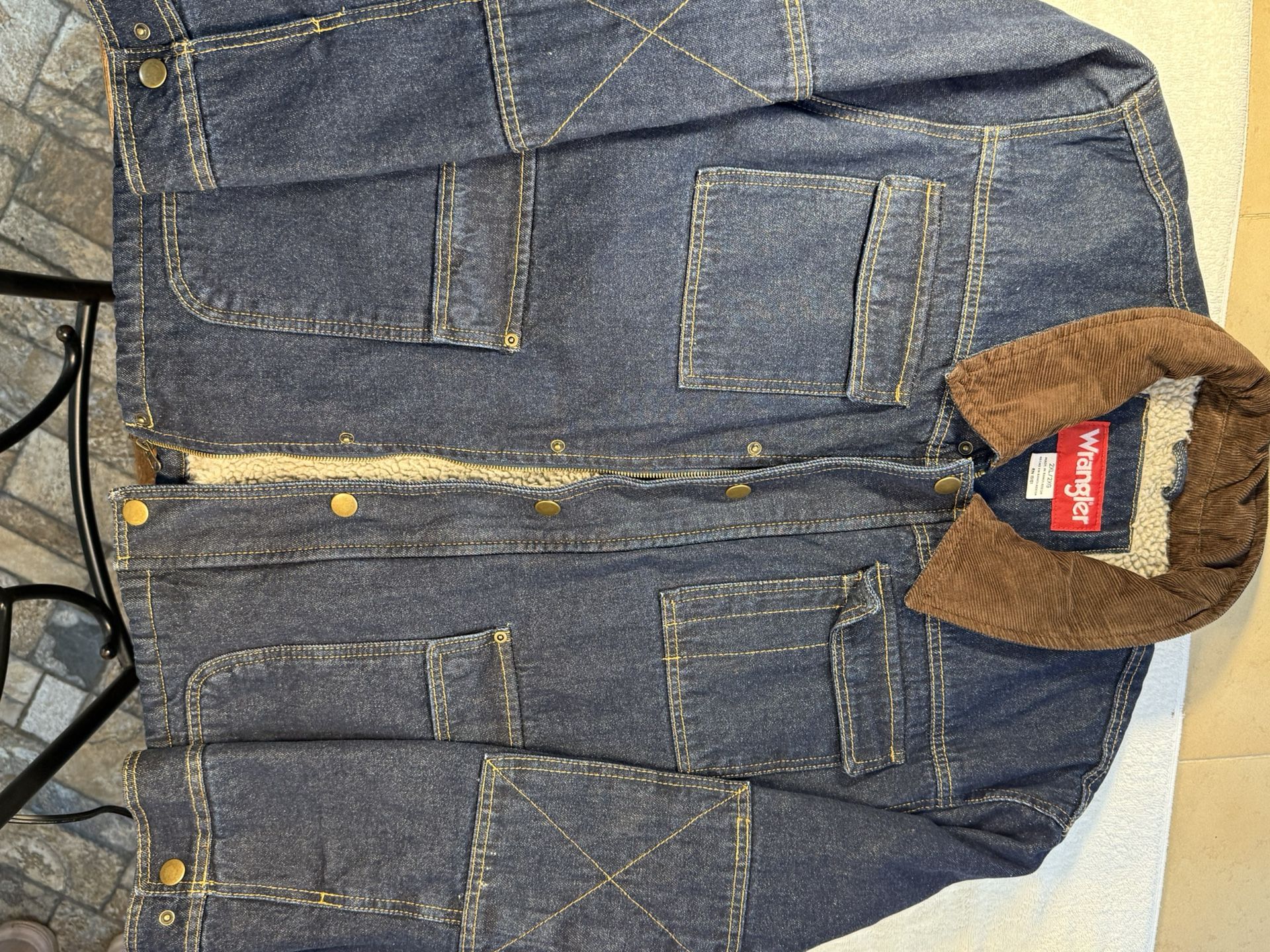 Wrangler Sherpa Lined Denim Jacket