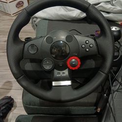 Logitech driving force steering wheel