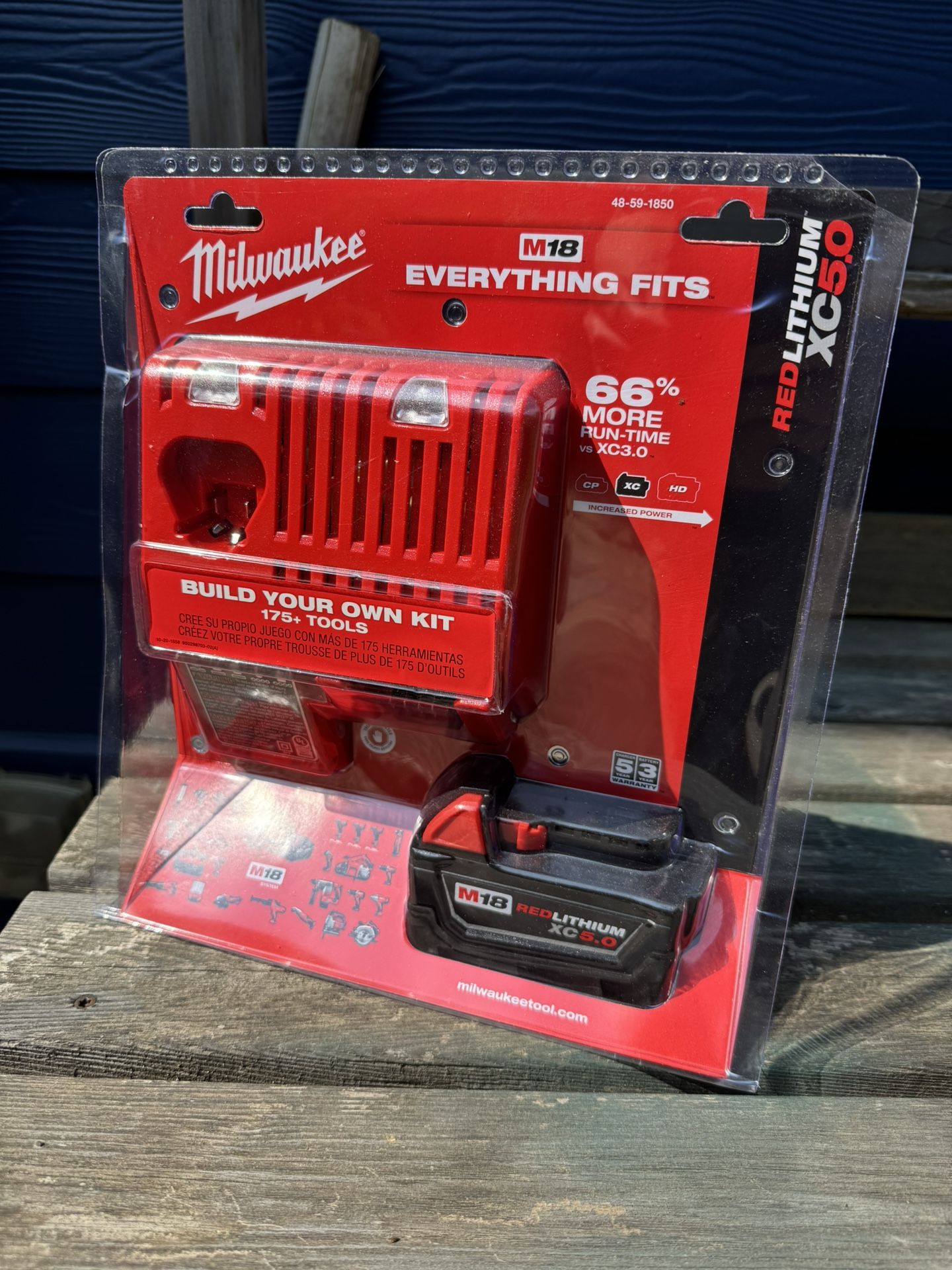 M18 18-Volt Lithium-Ion XC Starter Kit with One 5.0Ah Battery and Charger