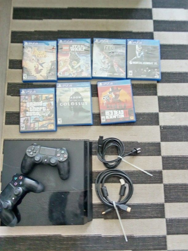 Ps4 2 Controllers And Games