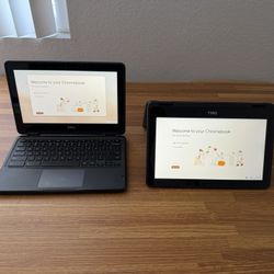 (2) Dell Chromebook 3100 2-in-1 Touchscreen
