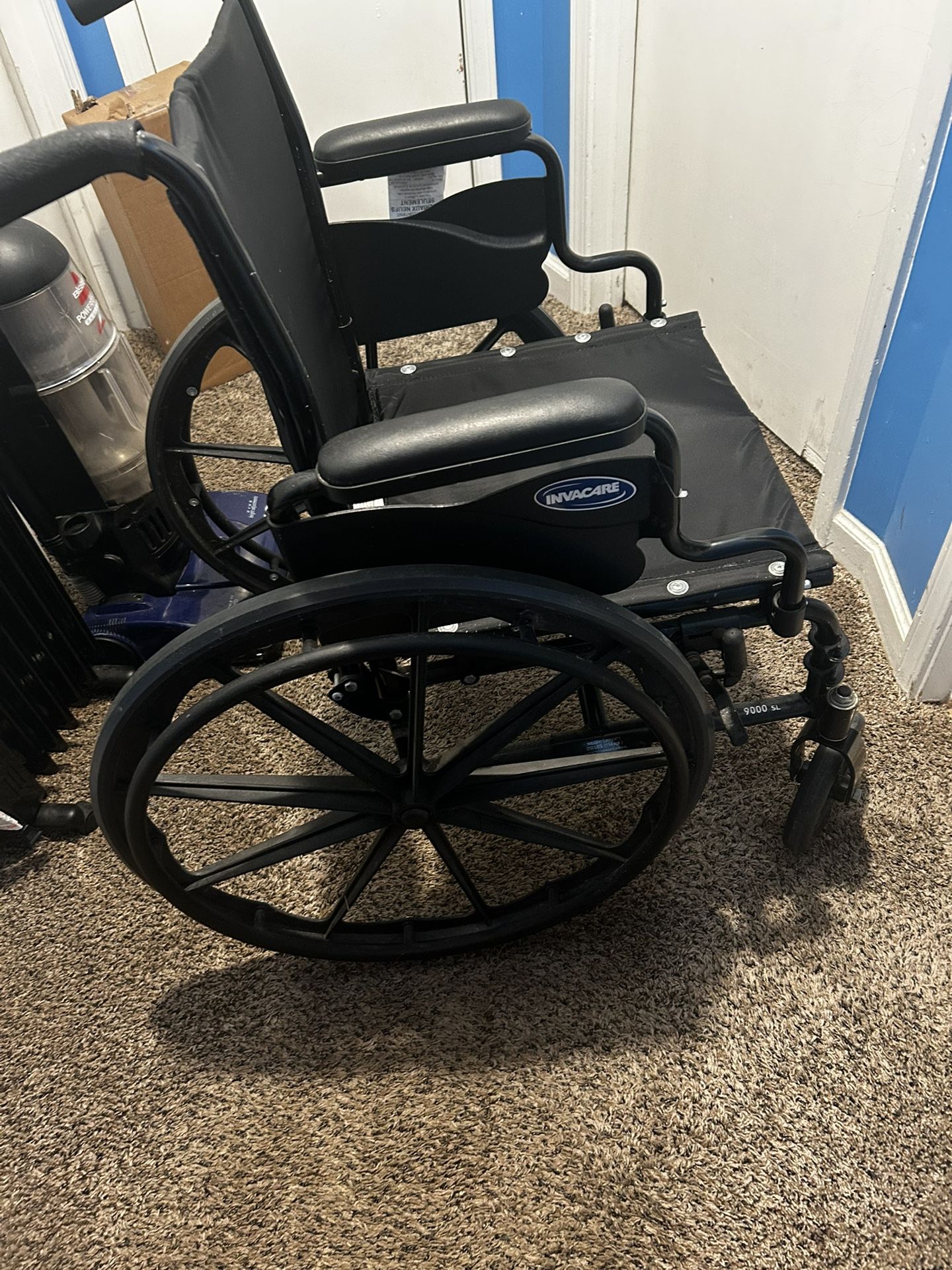Wheelchair- Invacare 9000SL 18” Seat Width Wheelchair With Footrests