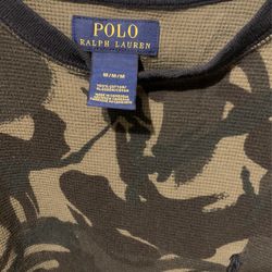 Camo Long Sleeve Polo Shirt