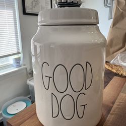 Rae Dunn Dog Treat Jar 