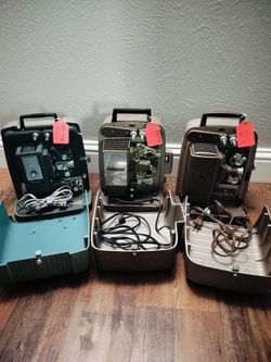 Vintage film projectors