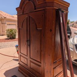 Wood Armoire 