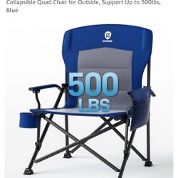 EVER ADVANCED Oversized Folding Camping Chair Brand New - 2 Available  $50 each Cash or E-pay RI Daily Deals Message for appt. https://offerup.com/red