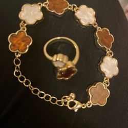 Bundle New Adjustable Ring And Bracelet 