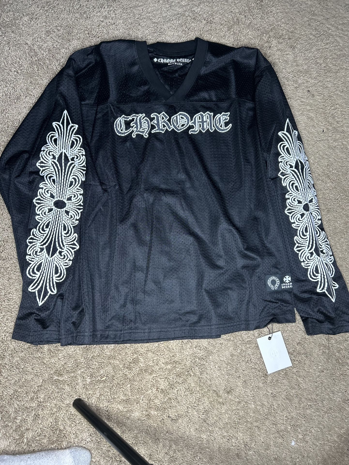 Black White Chome Hearts Jersey Small & Med