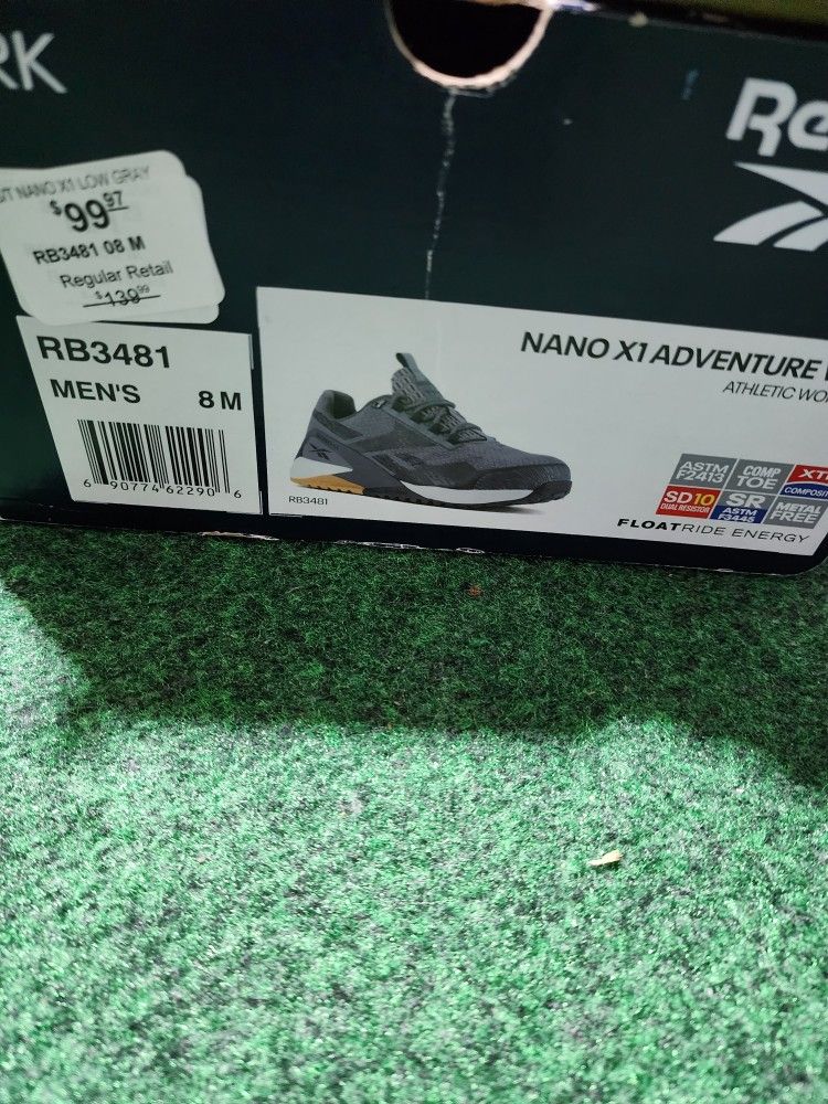 Reebok Steel Toed Work Boots (Gray) 