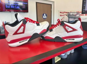 Jordan 4s white fire red