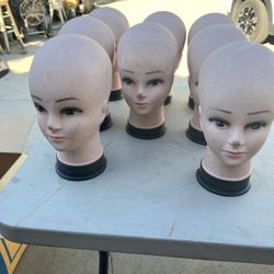 Brand New Pvc Plastic Female Mannequin Head For Display Hats Wigs Head Accessory