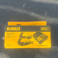 Dewalt 5ah 20v battery + charger 