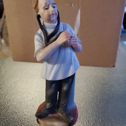 Rare Doctor Figure With Stethoscope Signed  &other Collectibles 