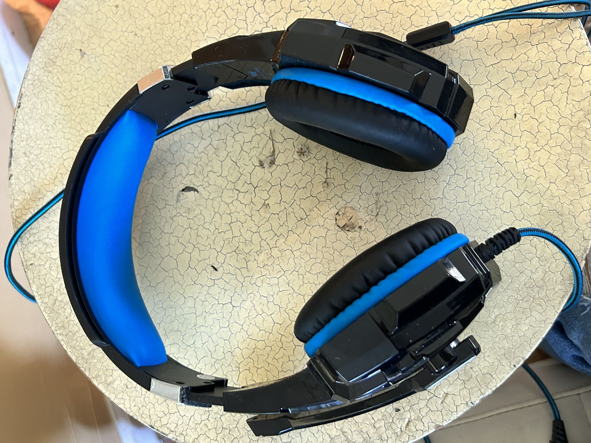 KOTION EACH G9000 headset Esports game headset with microphone laptop desktop PC headset 3.5mm+USB black blue