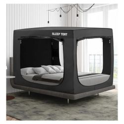 Bed Tent Queen Bed Canopy Tents for Kid and Adult - Portable Dream Tent Indoor Sleeping 93% Blackout