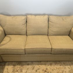 Couch, Queen Pull Out Air Mattress 