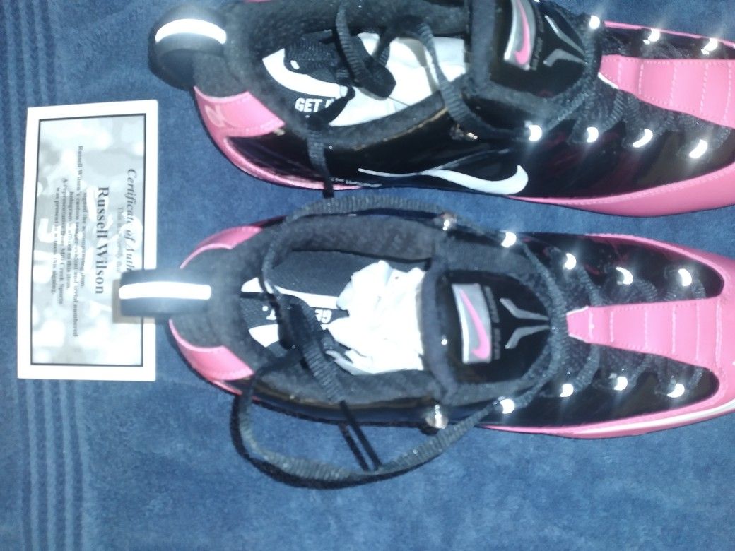 Russell Wilson Signed Nike Cleats