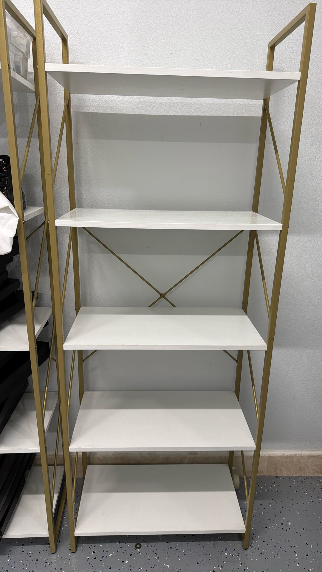 Gold Frame Shelving Unit (3)