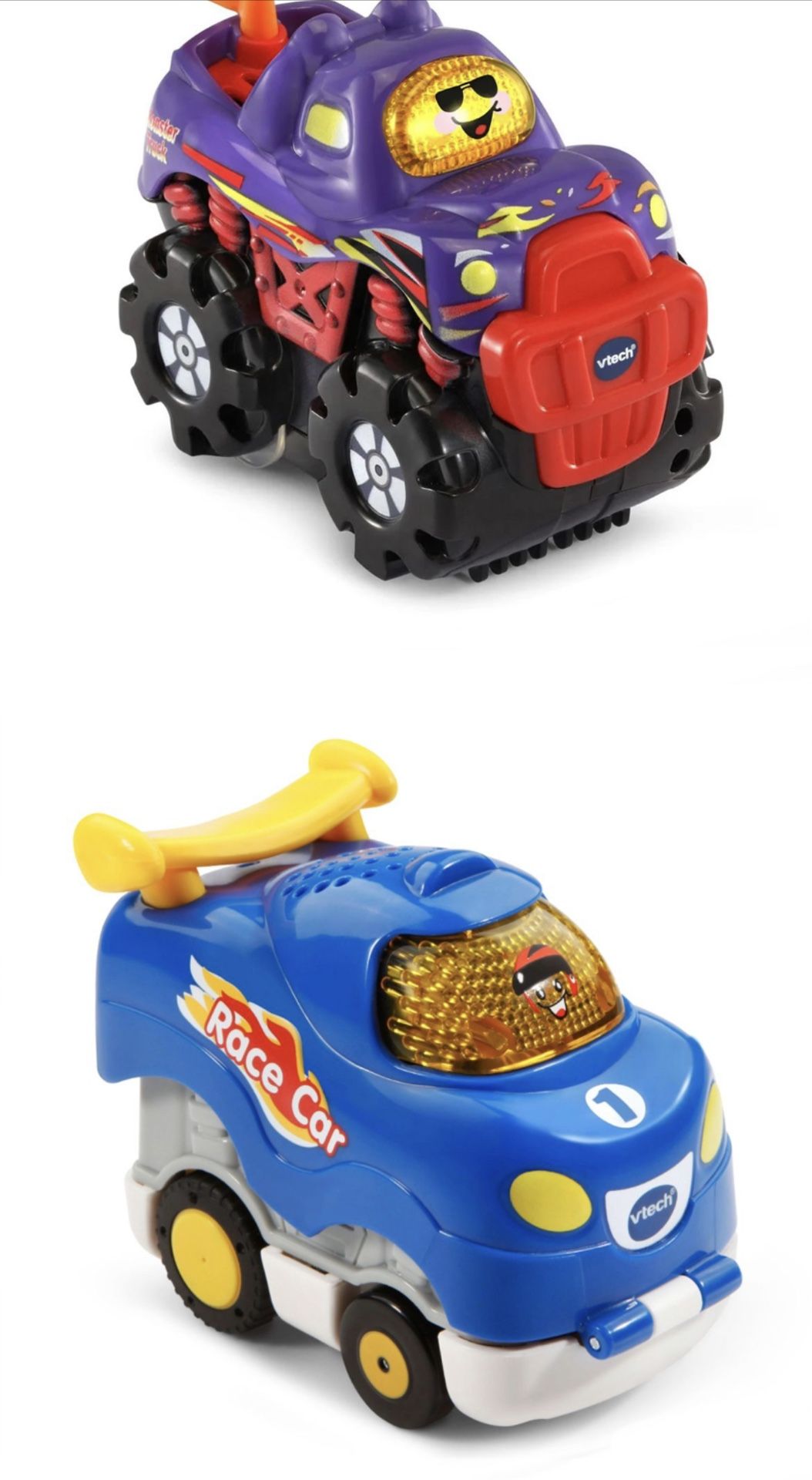 2 Vtech go go Smart Wheels Smart Points Interactive Race Cars Lights & Sounds