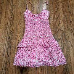 RSQ Womens Smocked Drop Waist Mini Dress Size Small