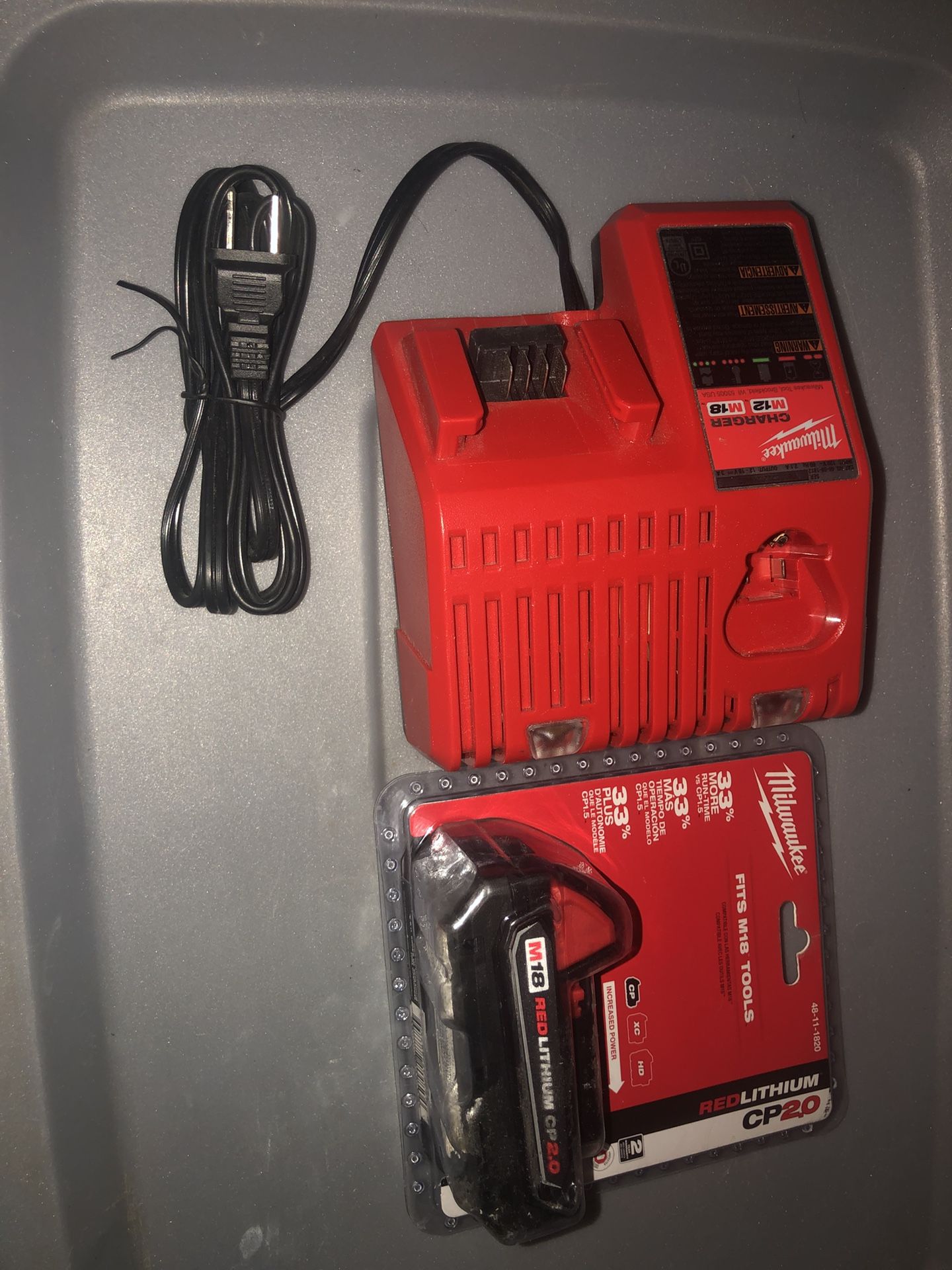 Milwaukee Charger And Battery