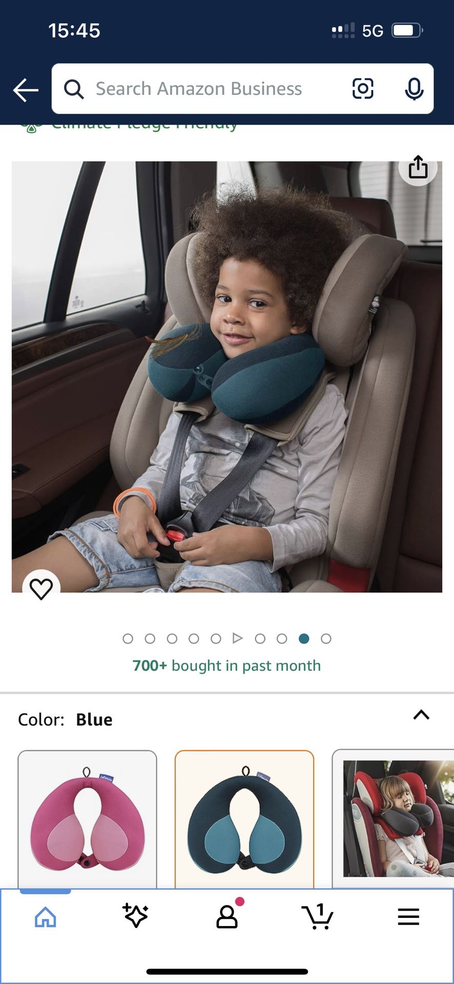 Car Seat Neck Head Support Pillow. New. 8$ 