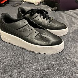 Black and White Air Force 1s