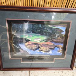 Framed Golf Art
