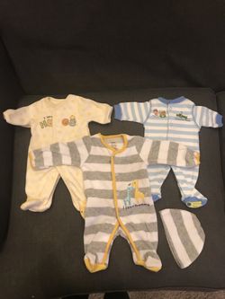 Premie boys sleepers