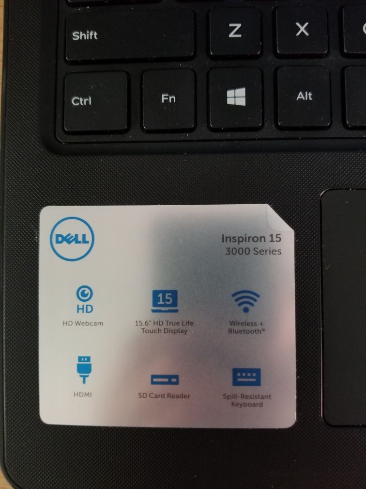 Dell touchscreen notbook