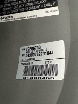 Pentair niche PVC