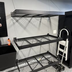 Pro Series 24 in. x 48 in. Steel Garage Wall Shelving in Black