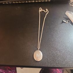 cadena de plata con medalla 925 20pulgadas